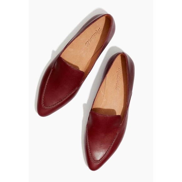 Madewell Shoes - Madewell The Frances Skimmer Pointed Toe Leather Loafers